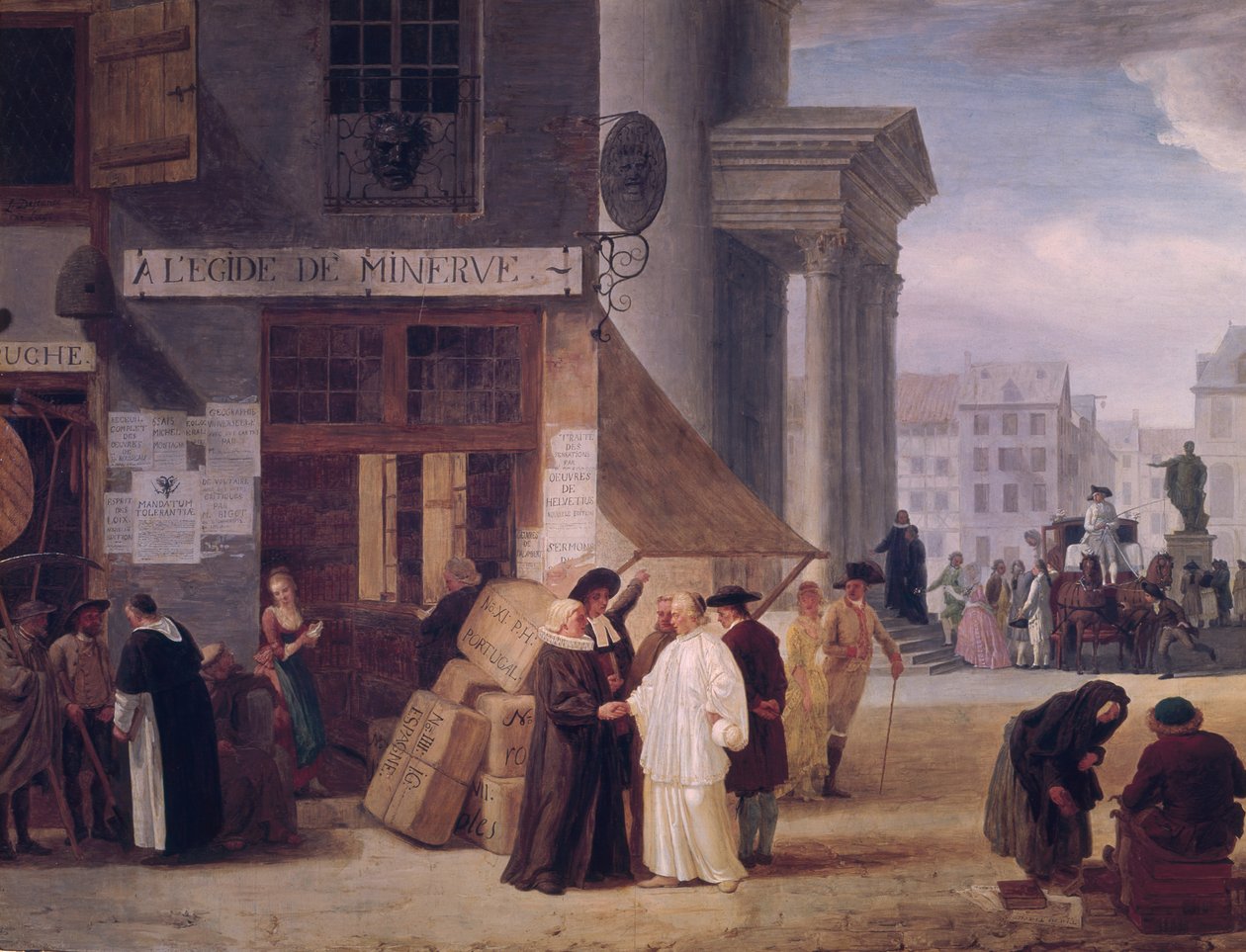 No Egide de Minerve de Léonard Defrance