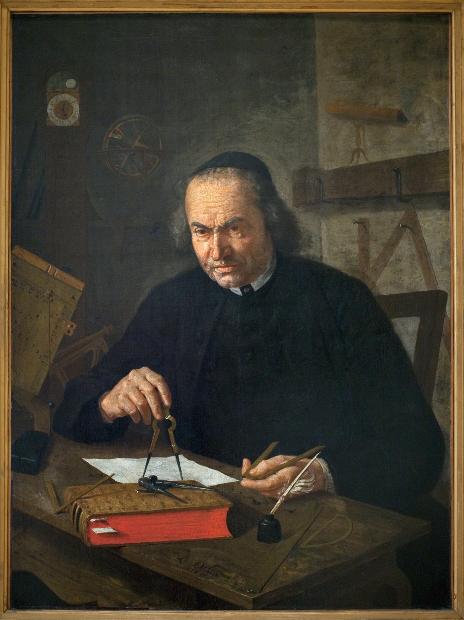 Retrato de Abbe Nicolas Joseph Neuray (1706-1774). Pintura de Leonard Defrance (1735-1805), Oil On Canvas de Léonard Defrance