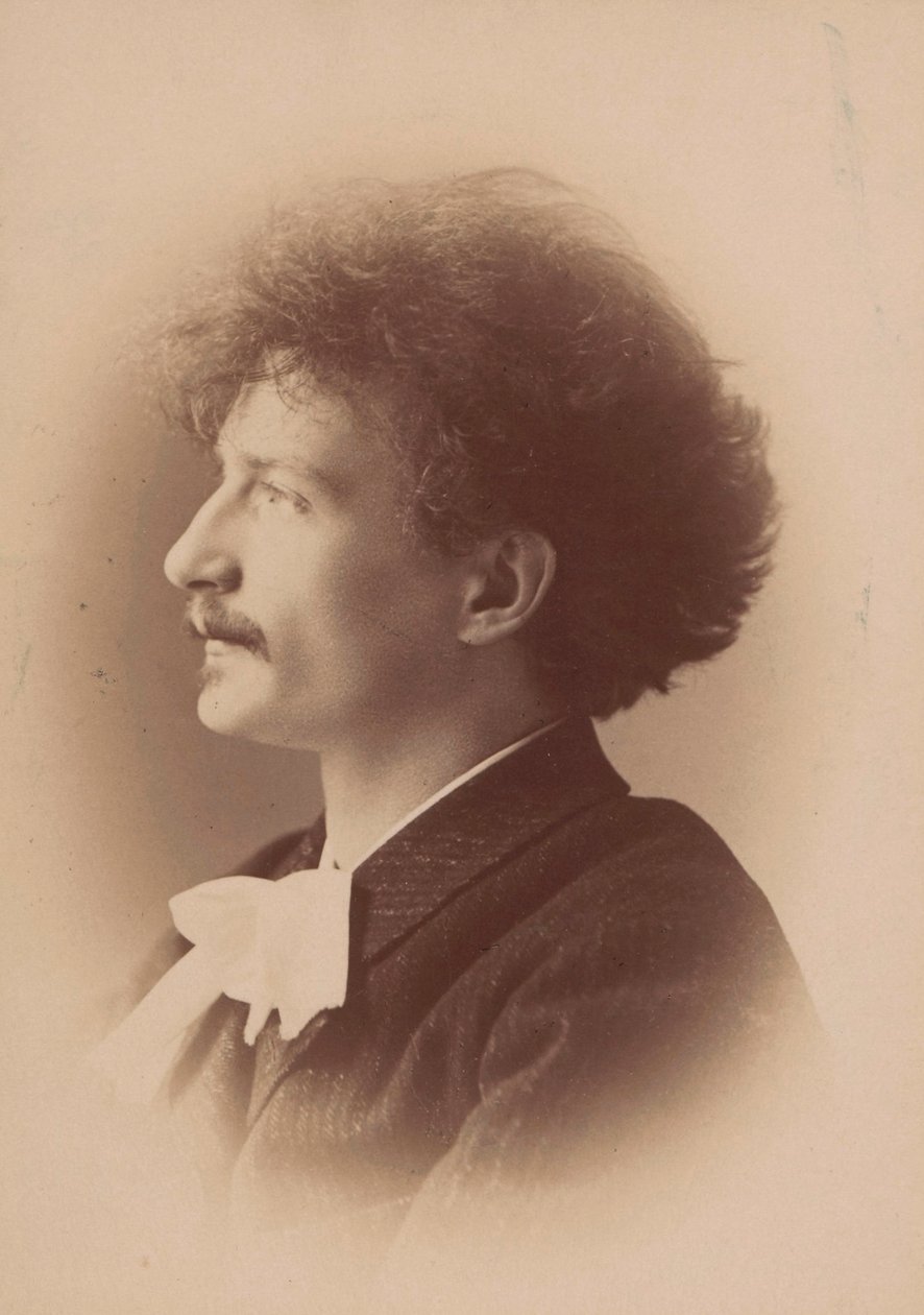 Retrato do compositor Ignacy Jan Paderewski 1860-1941, 1890. de London . Photo studio Elliott and