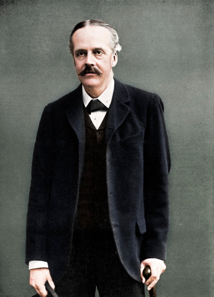 Arthur James Balfour, 1º Conde de Balfour, estadista britânico e Primeiro Ministro, 1912 de London Stereoscopic and Photographic Co