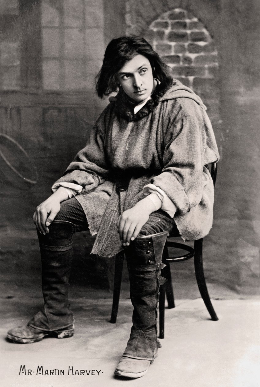 John Martin-Harvey 1863-1944, ator inglês, início do século XX. de London Stereoscopic and Photographic Co