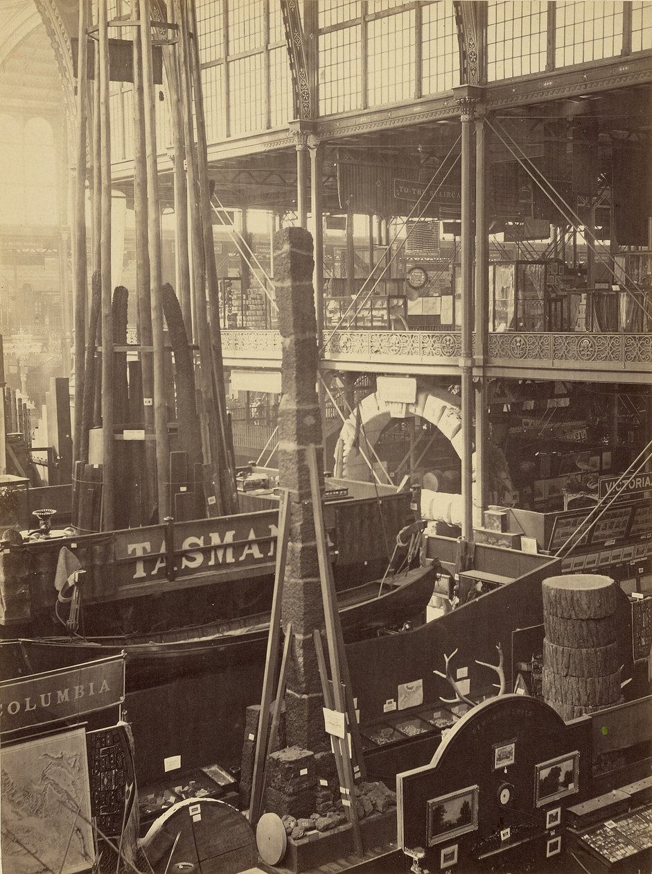 Vista da arte na exposição de 1862 de London Stereoscopic and Photographic Company