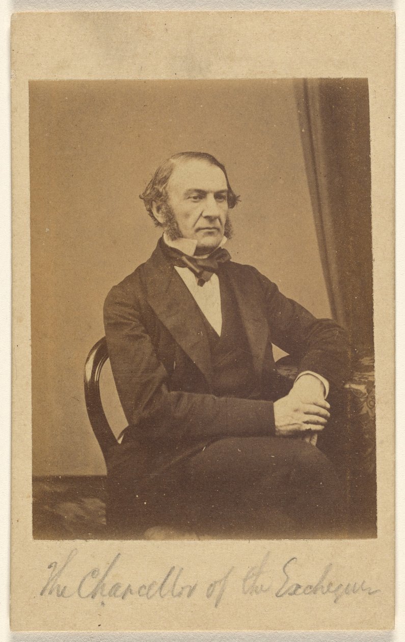 [William Ewart Gladstone, Chanceler do Tesouro] de London Stereoscopic and Photographic Company