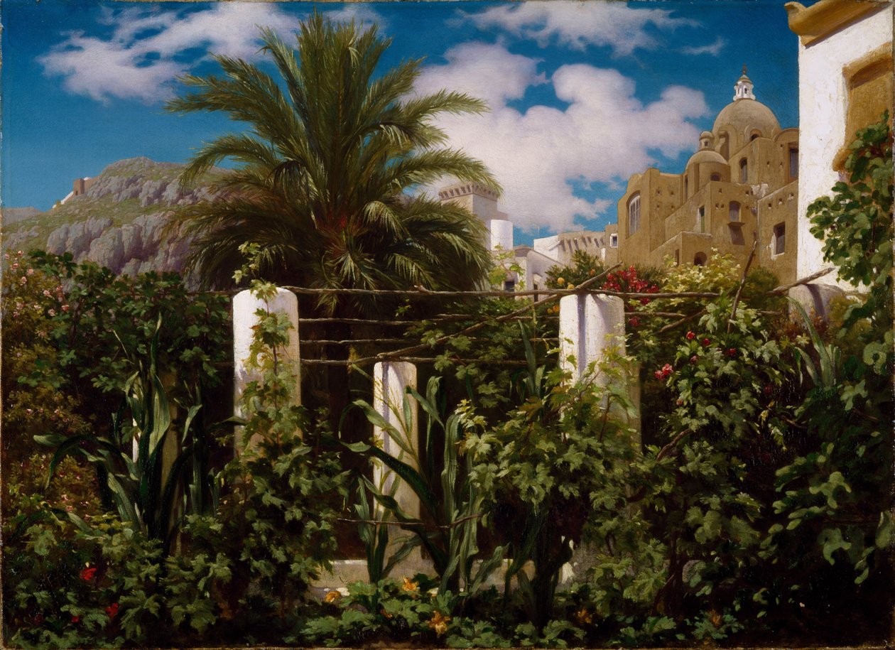 Jardim de uma pousada, Capri de Frederic Leighton