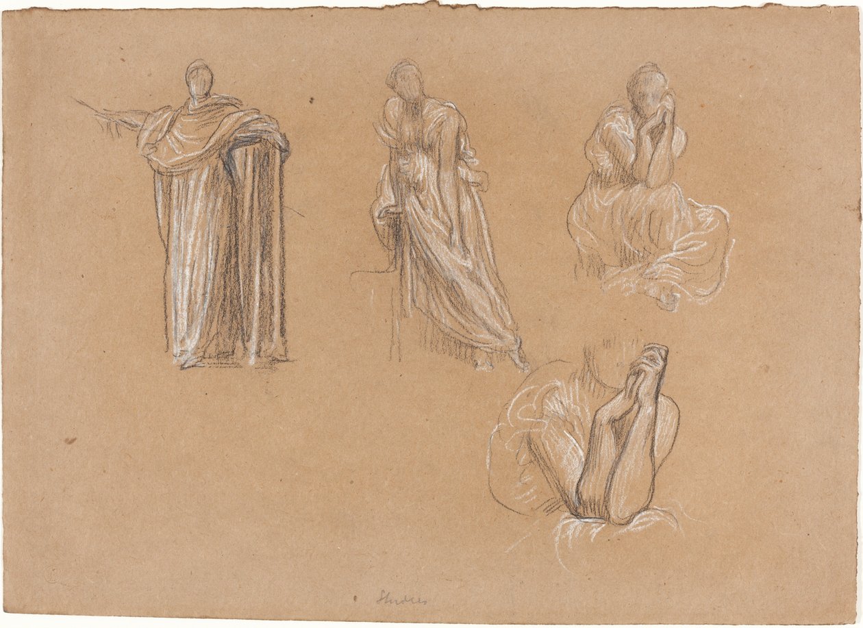 Estudos de Figuras de Lord Leighton Frederic