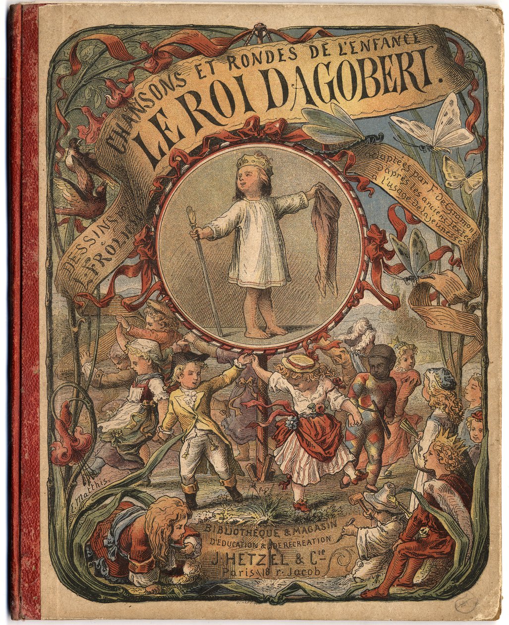 Capa do livro "O Rei Dagobert". de Lorens Frolich