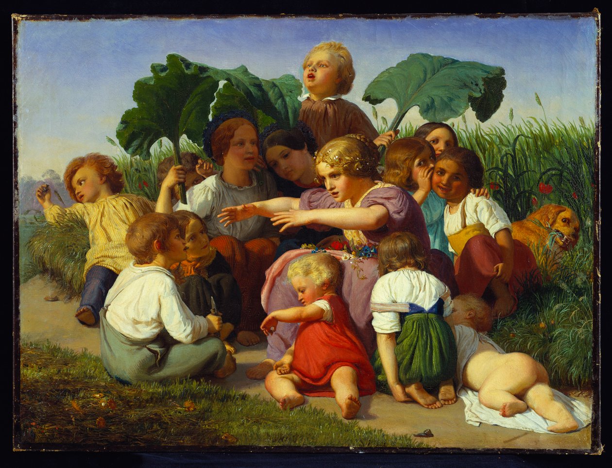 O contador de histórias, 1843 de Lorens Frolich