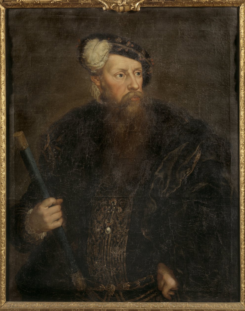 Gustave I Vasa de Suede - Retrato do Rei Gustav I da Suécia (1496-1560), de Pasch, Lorenz, o Jovem (1733-1805). Óleo sobre tela, c.1768. Dimensão: 98,5x78,5 cm. Museu Nacional de Estocolmo de Lorens the Younger Pasch