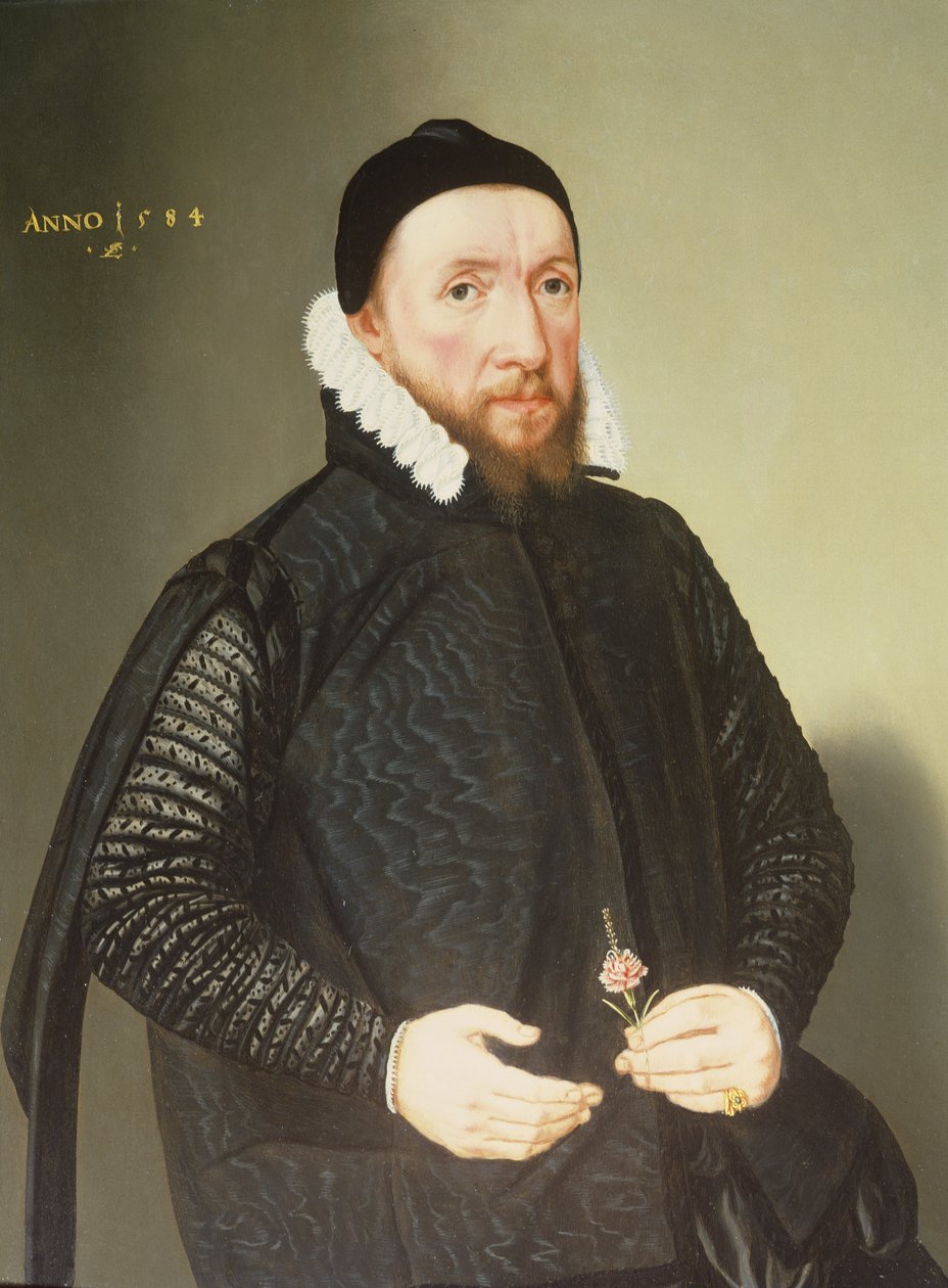 Retrato de noivado de um cavalheiro de Lorenz Strauch
