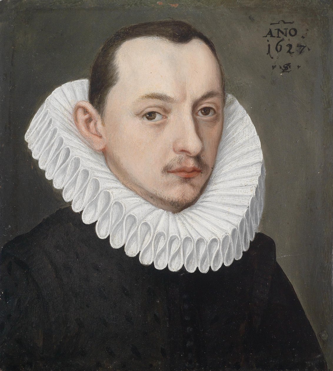 Retrato, de, um, cavalheiro, com, millstone, colarinho de Lorenz Strauch