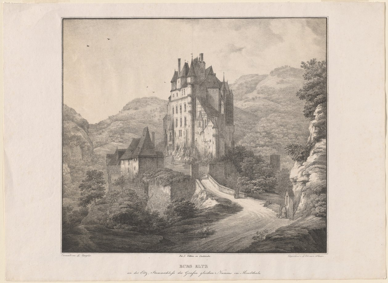 Castelo Eltz de Lorenz Ekemann Allesson, after Domenico Quaglio