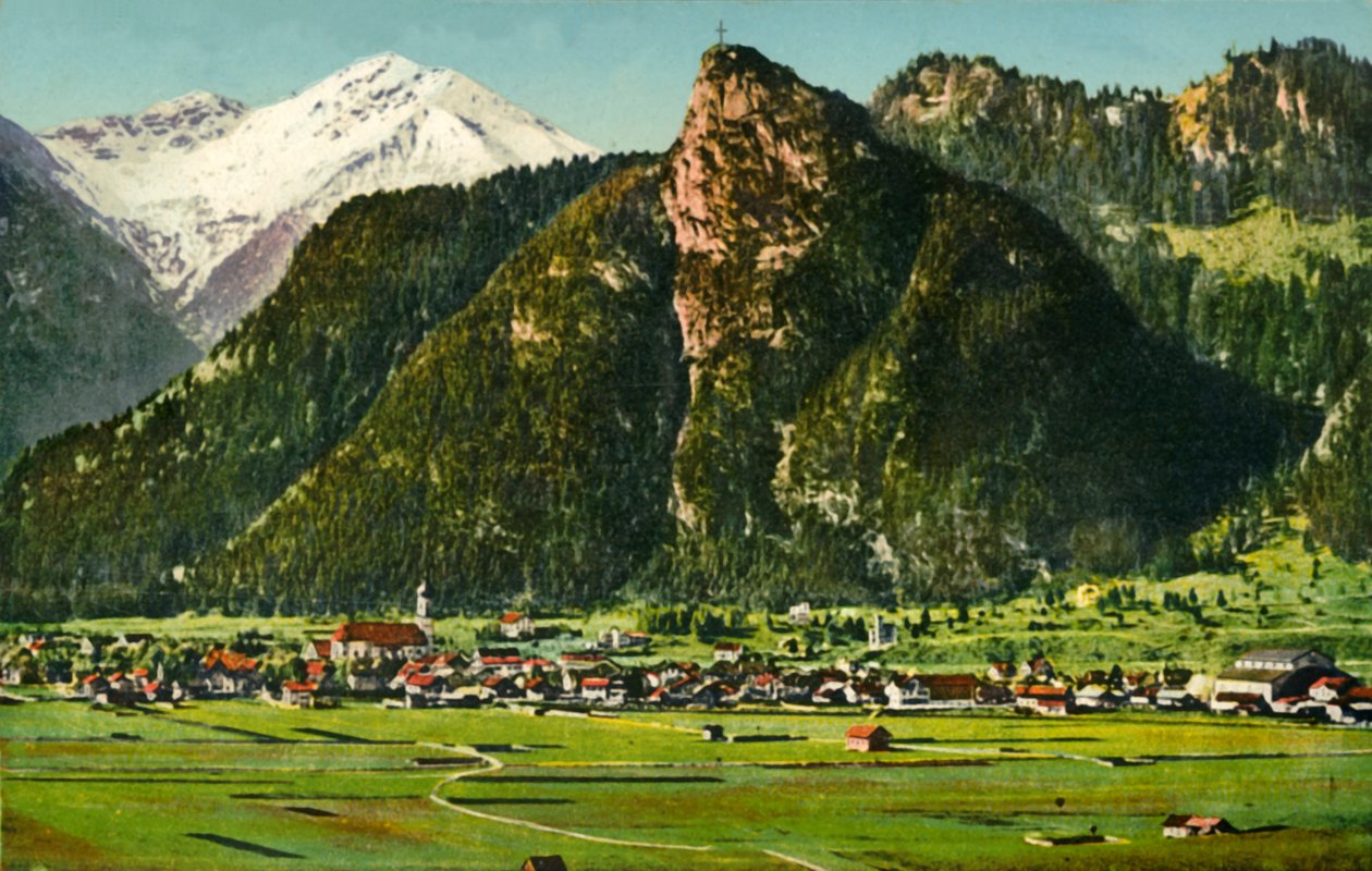 Oberammergau, Baviera, Alemanha c1922. de Lorenz Fränzl