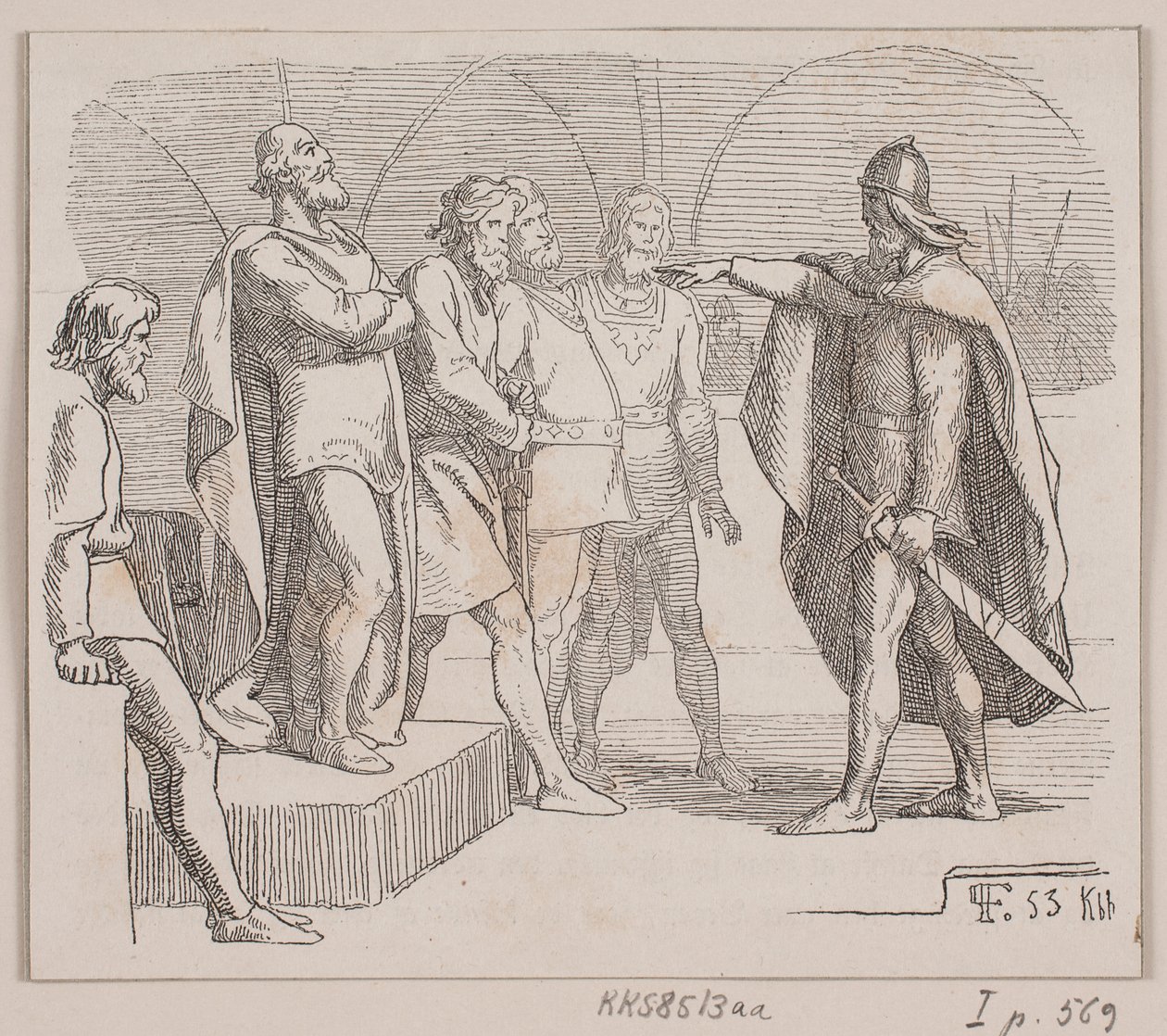 Ilustração para "The Middle Kingdom and the State of Dissolution" de Lorenz Frølich