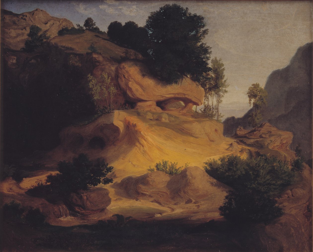 Paisagem perto de Subiaco, Itália de Lorenz Frølich