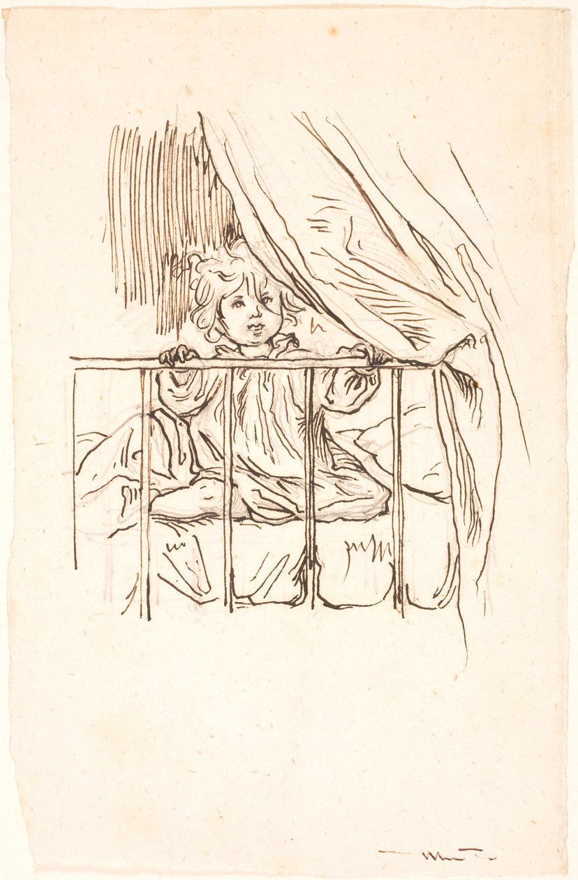 Lili no berço de Lorenz Frølich