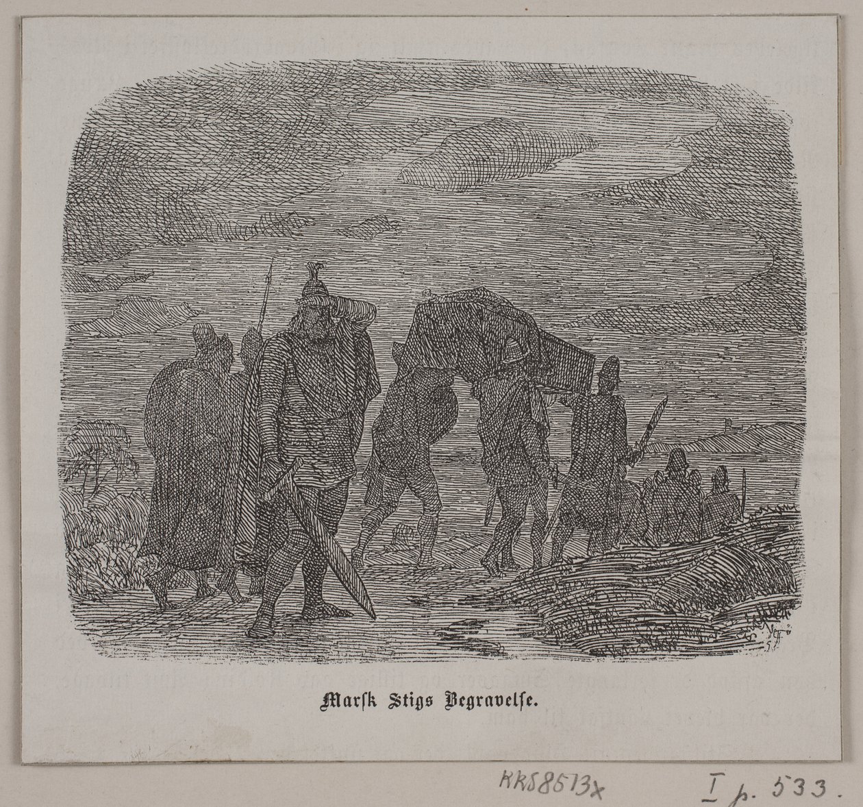 O funeral de Marsk Stig de Lorenz Frølich