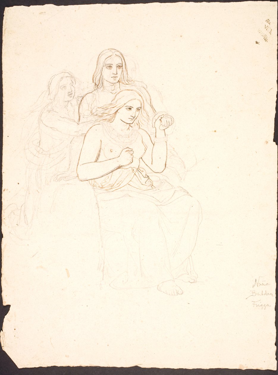 Nana, Balder e Frigga de Lorenz Frølich
