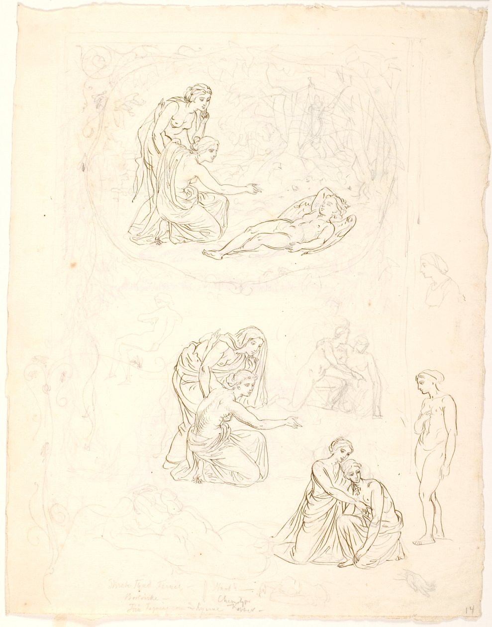 As ninfas encontram Eros dormindo de Lorenz Frølich
