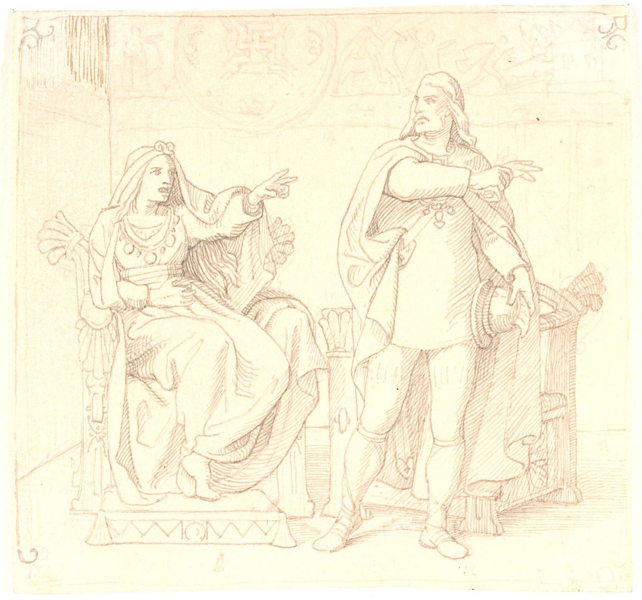Olaf Tryggvesen e Sigrid Storraade de Lorenz Frølich