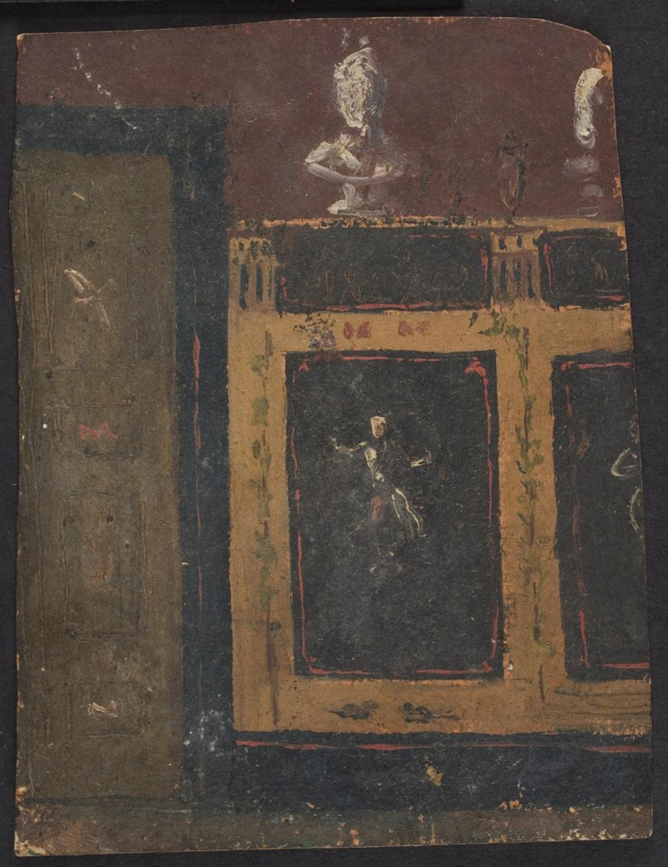Decorações de parede para Valhøj 1838/1839 de Lorenz Frølich