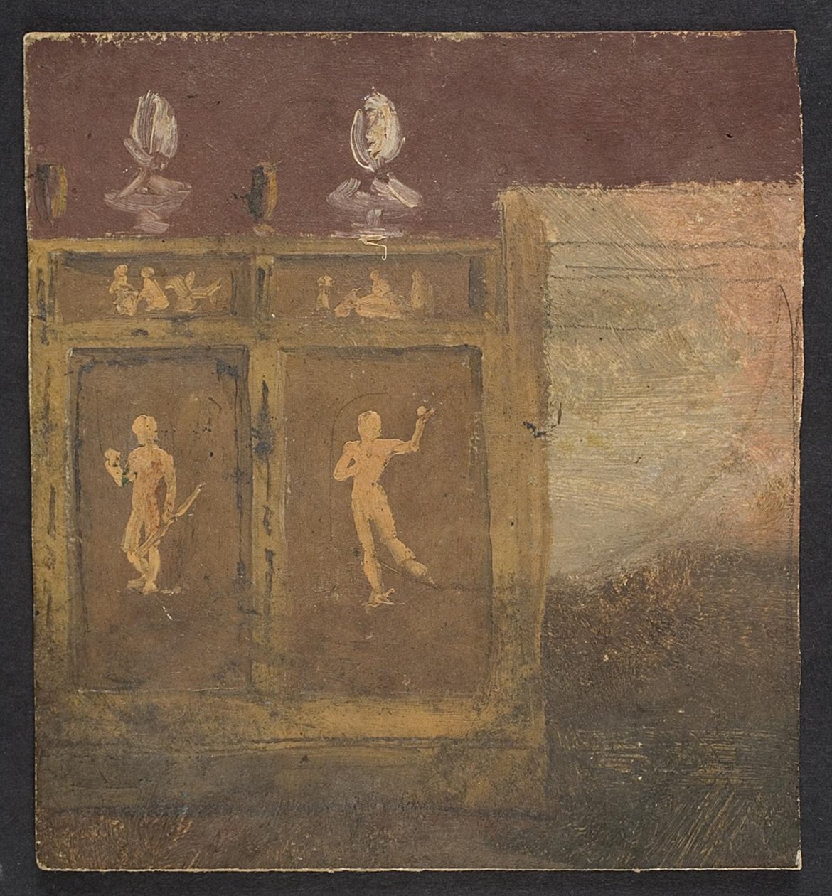 Decorações de parede para Valhøj 1838/1839 de Lorenz Frølich