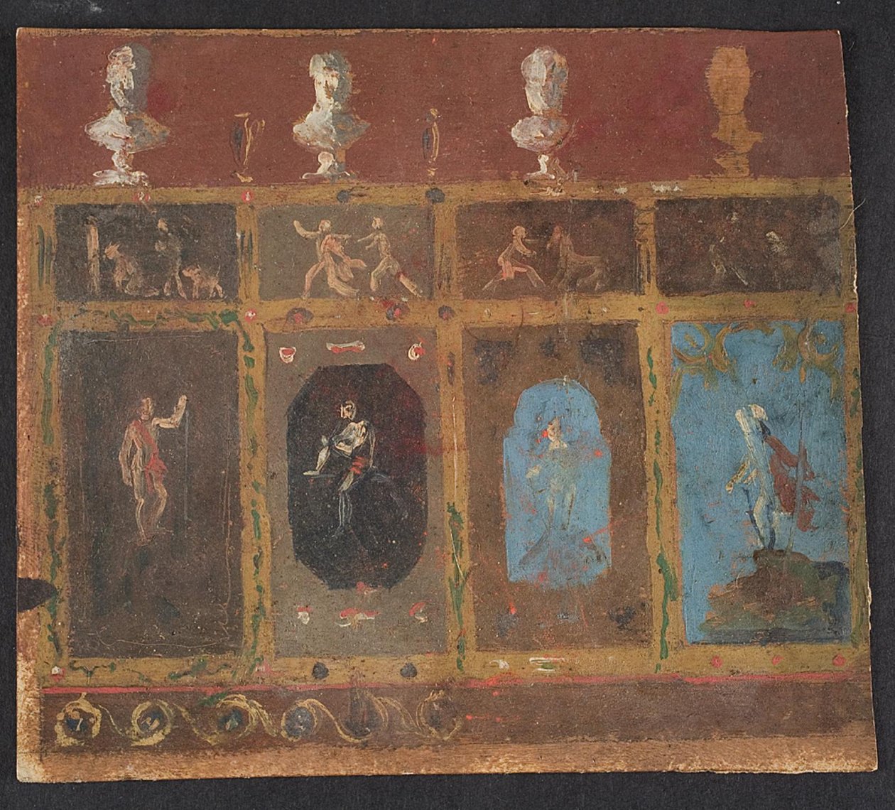 Decorações de parede para Valhøj 1838/1839 de Lorenz Frølich
