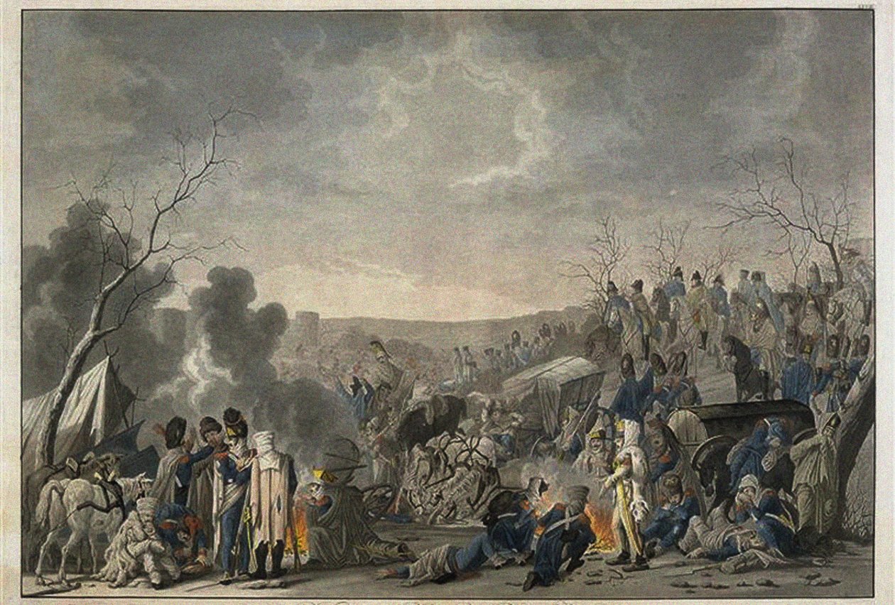 Retiro do Grande Armée de Moscou em 1812, 1813 de Lorenz Rugendas