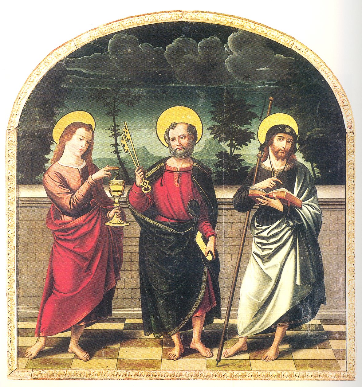 São Pedro, Santiago el Mayor e San Juan Evangelista, mosteiro das mães dominicanas de Sancti Spiritu el Real, Toro (Zamora) de Lorenzo de Ávila