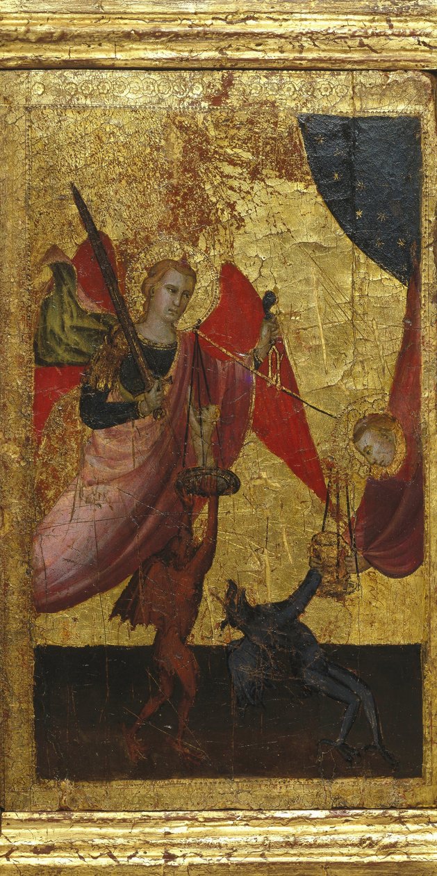 São Lourenço intercede pela alma do imperador Henrique II de Lorenzo di Niccolò