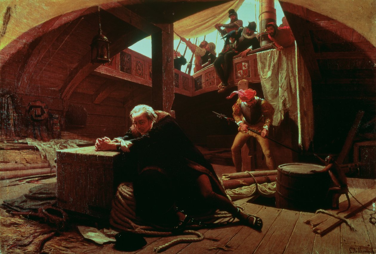 Columbus in Chains, 1863 de Lorenzo Delleani