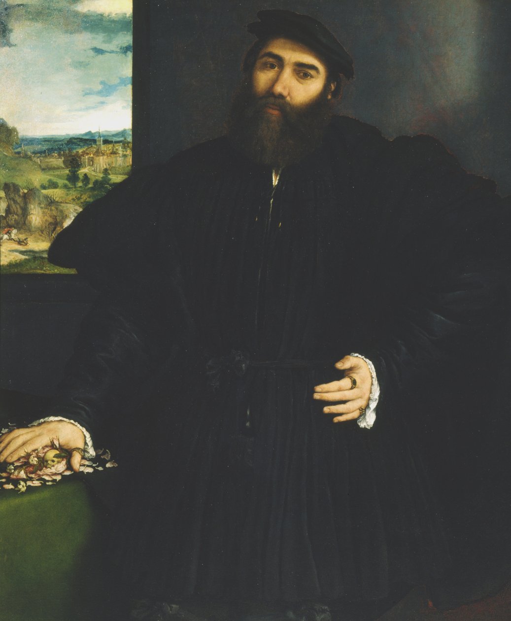 Retrato de um cavalheiro, c.1530 de Lorenzo Lotto
