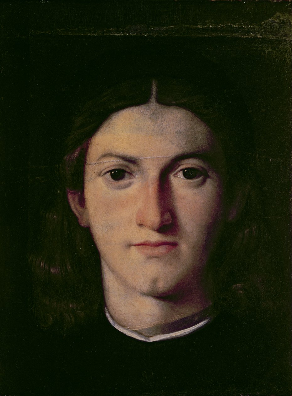 Retrato de um jovem, 1505 (painel) de Lorenzo Lotto