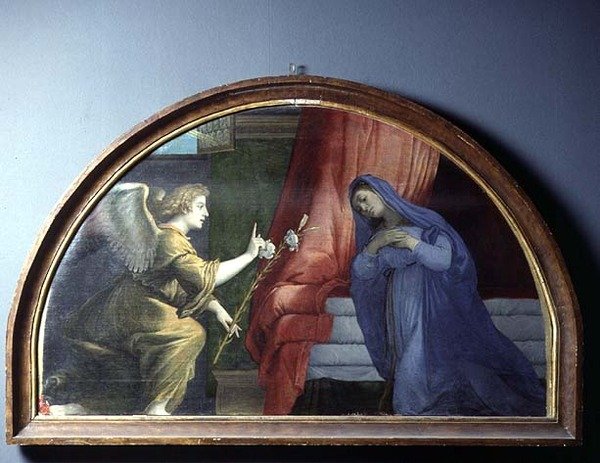 A Anunciação, c.1530-35 de Lorenzo Lotto
