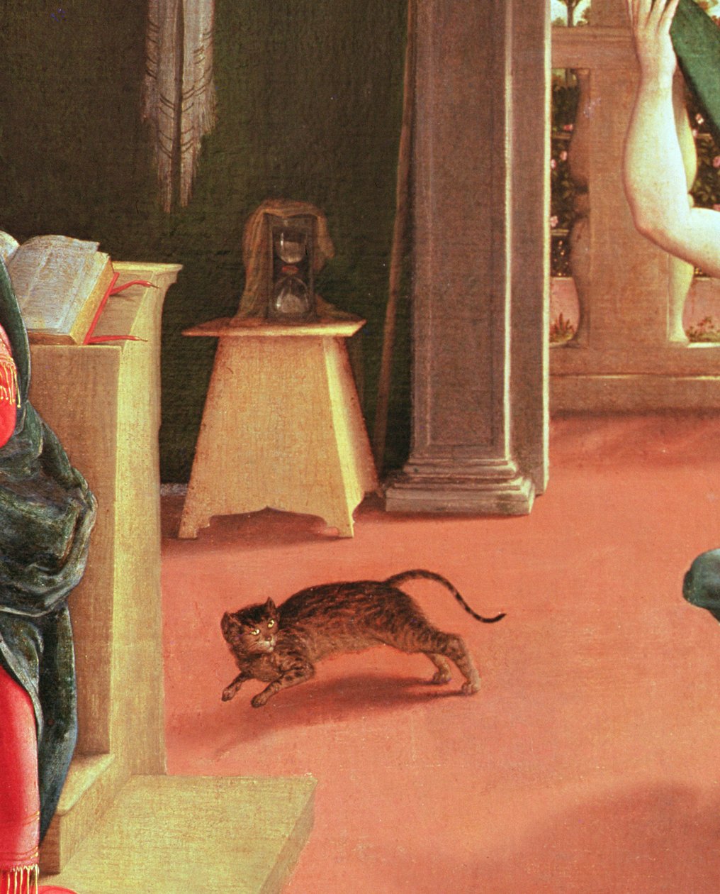 A Anunciação, c.1534-35 (detalhe de 215996) de Lorenzo Lotto