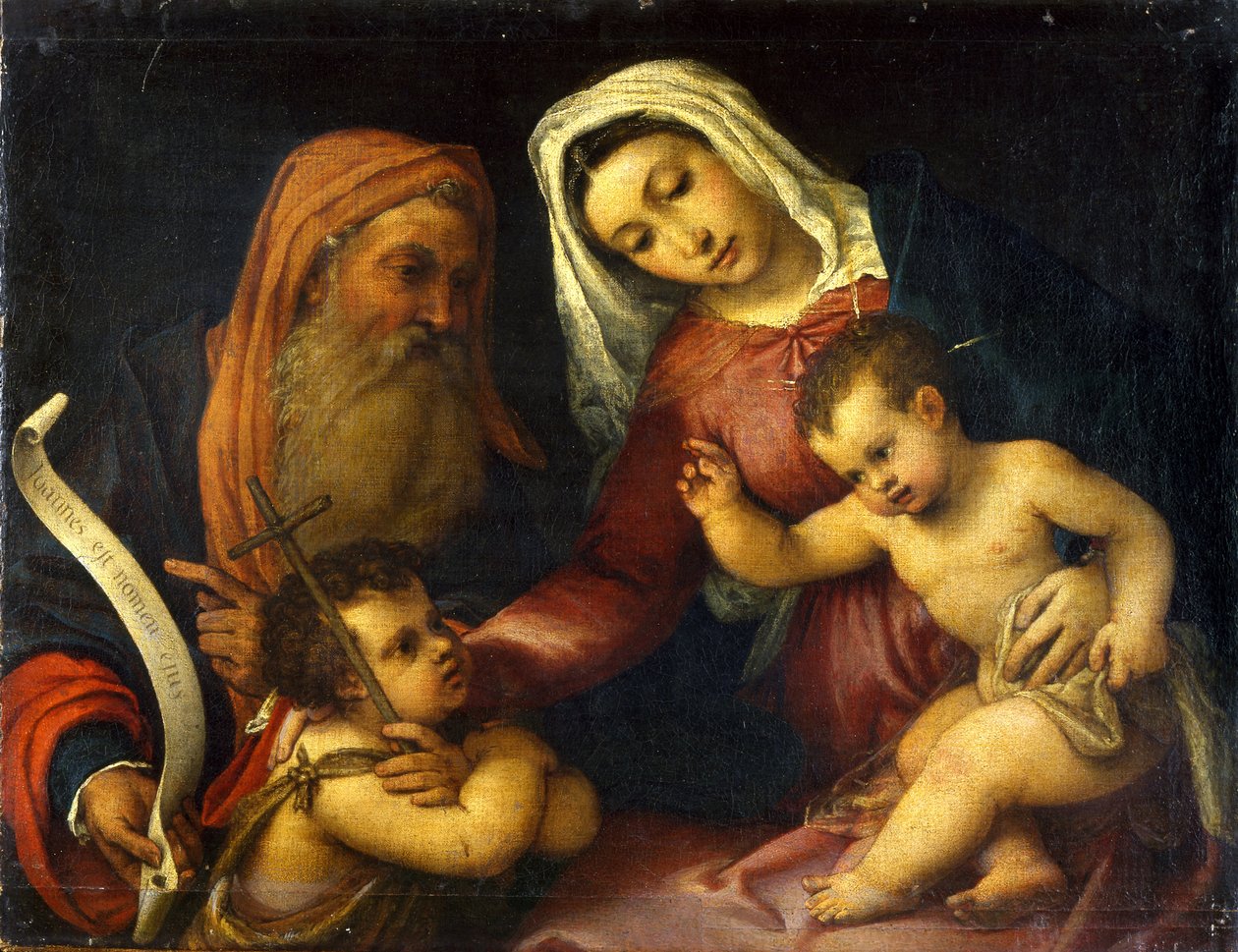 A Virgem e o Menino com os Santos Zacarias e João Batista de Lorenzo Lotto