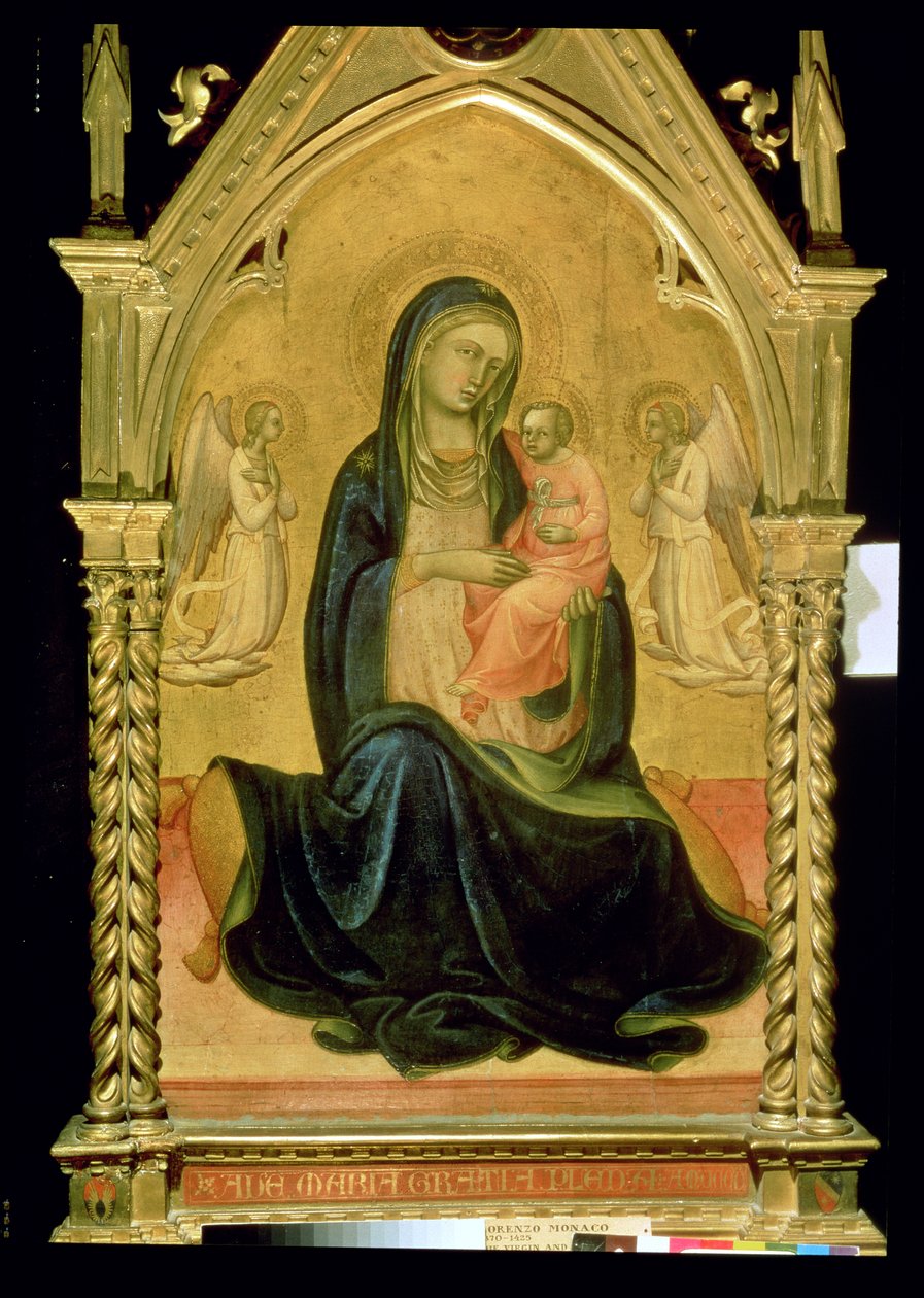 Madonna e criança, 1400 de Lorenzo Monaco