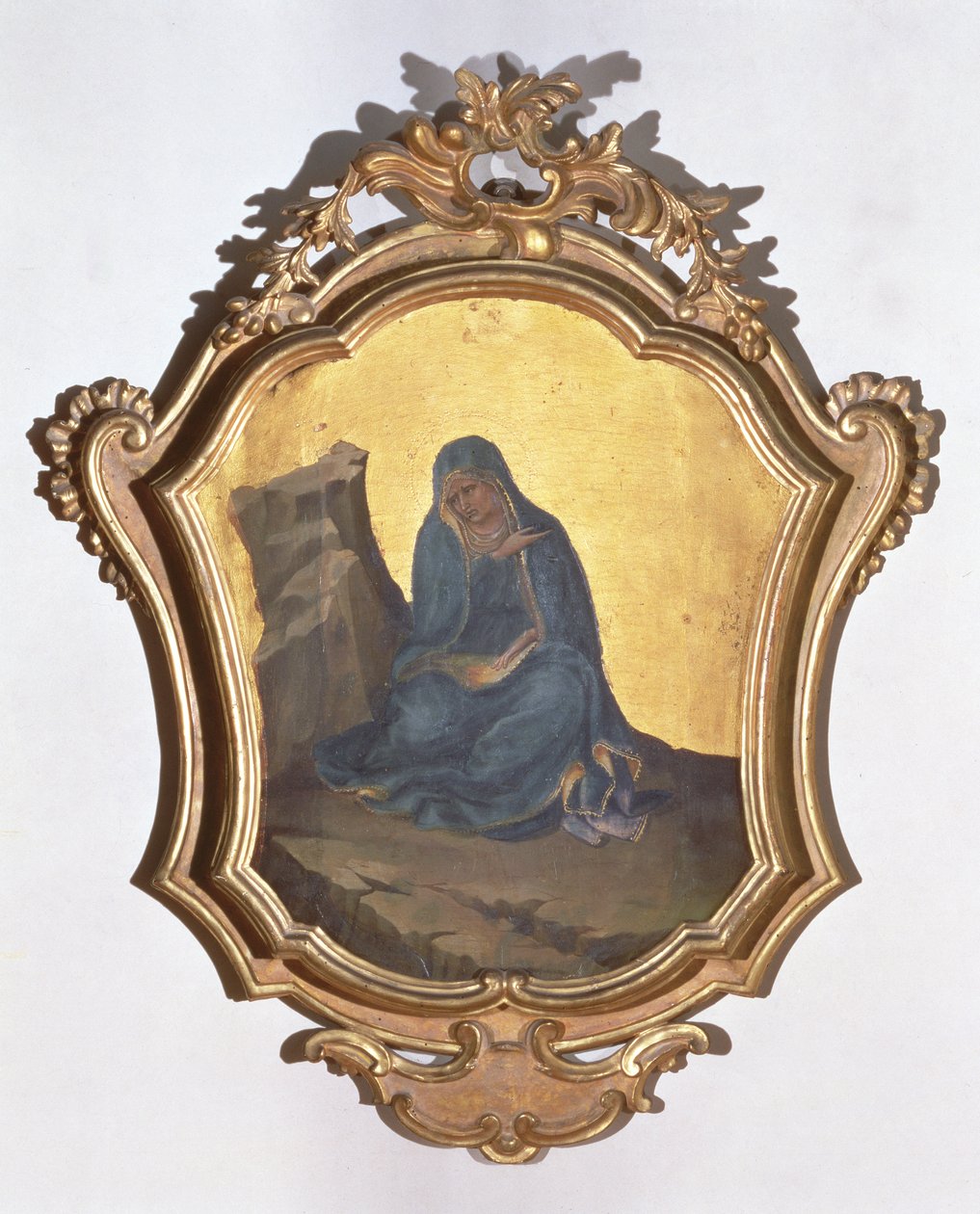 The Virgin Mourning (tempera no painel) de Lorenzo Monaco