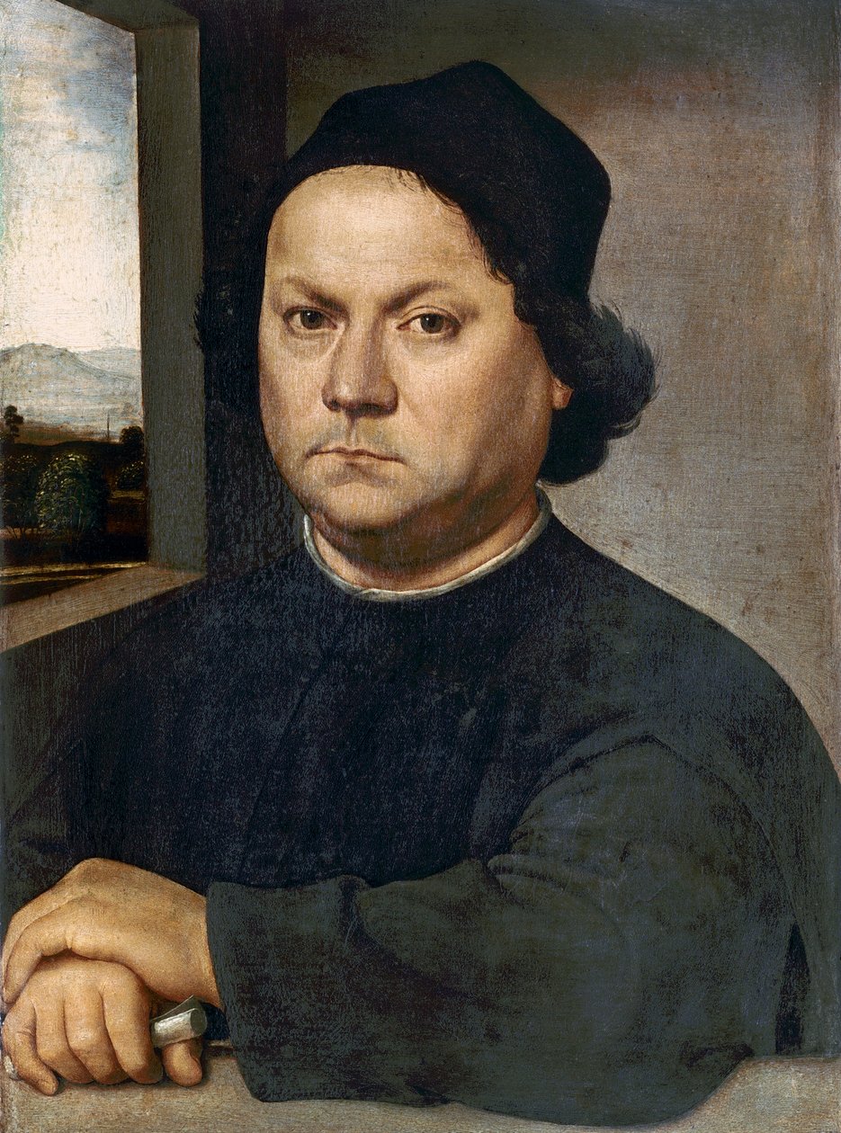 Retrato presume-se que seja Andrea del Verrocchio de Lorenzo di Credi