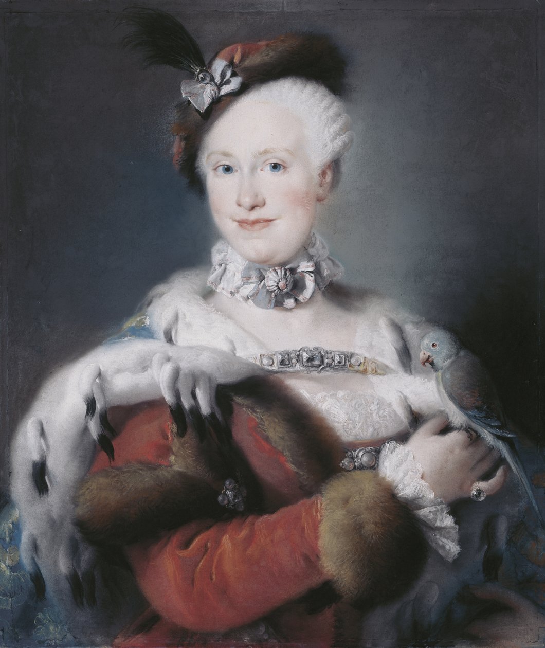 Retrato de Infanta Maria Luisa de Espanha 1745-1792, Santa Imperatriz Romana, 1763 de Lorenzo Baldissera Tiepolo