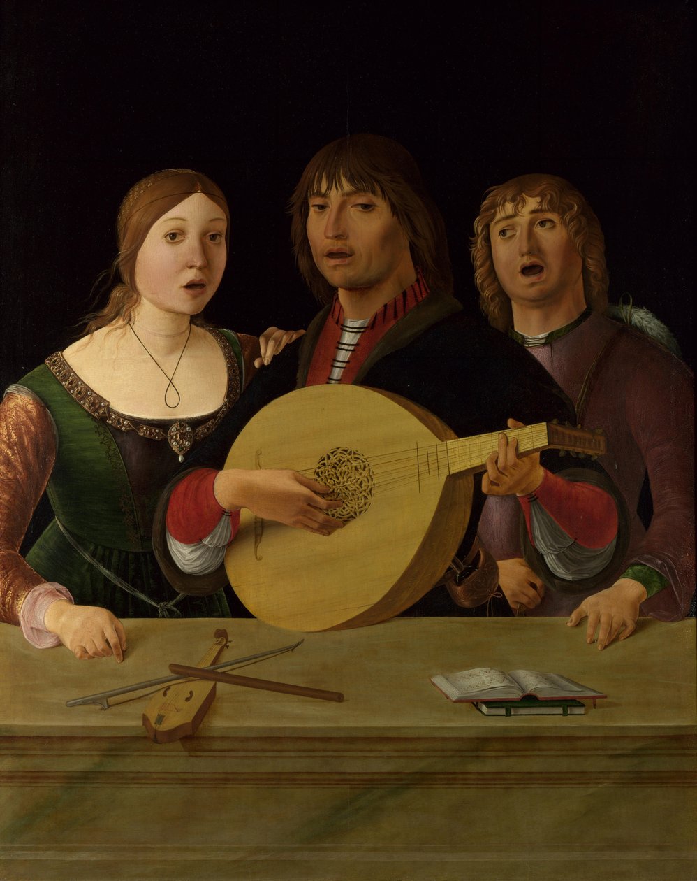 Um concerto, c. 1490 de Lorenzo Costa