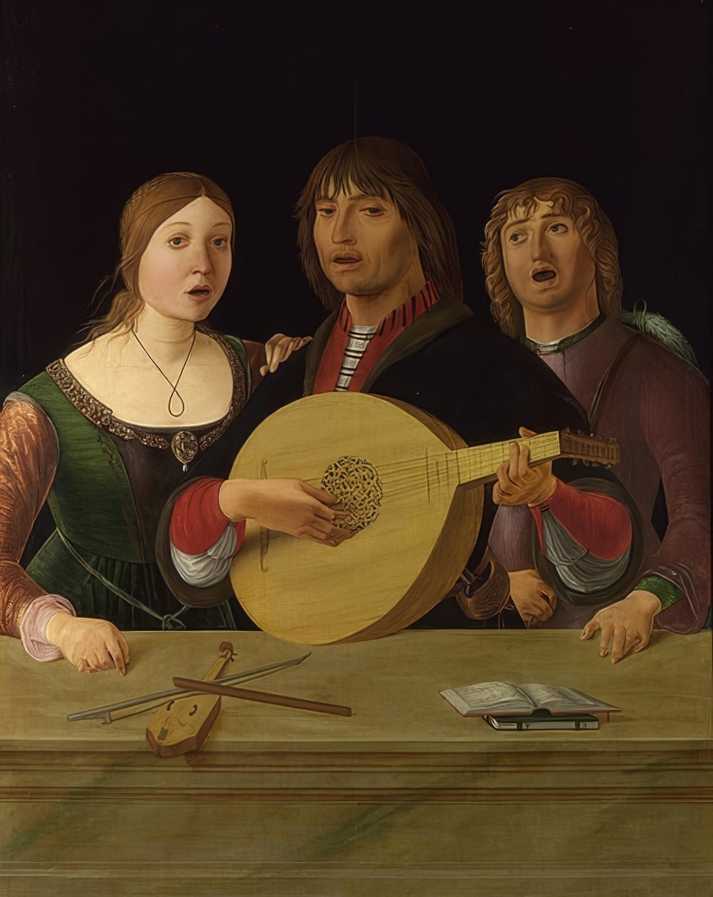 Um concerto. Por volta de 1485-95 de Lorenzo Costa