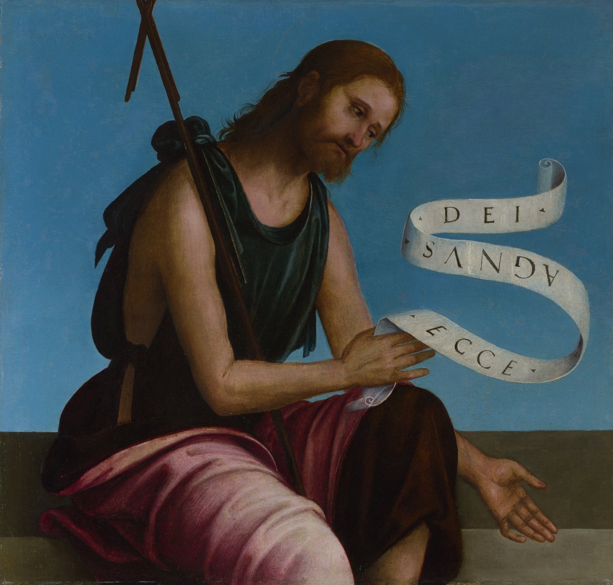 Retábulo Alto de São João Batista, Oratório de S. Pietro in Vincoli, 1505 de Lorenzo Costa