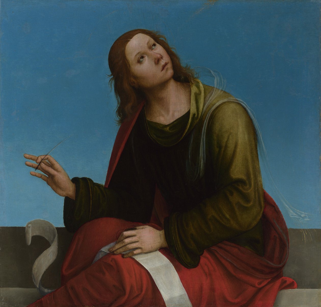 Retábulo Alto de São João Evangelista, Oratório de S. Pietro in Vincoli, 1505 de Lorenzo Costa