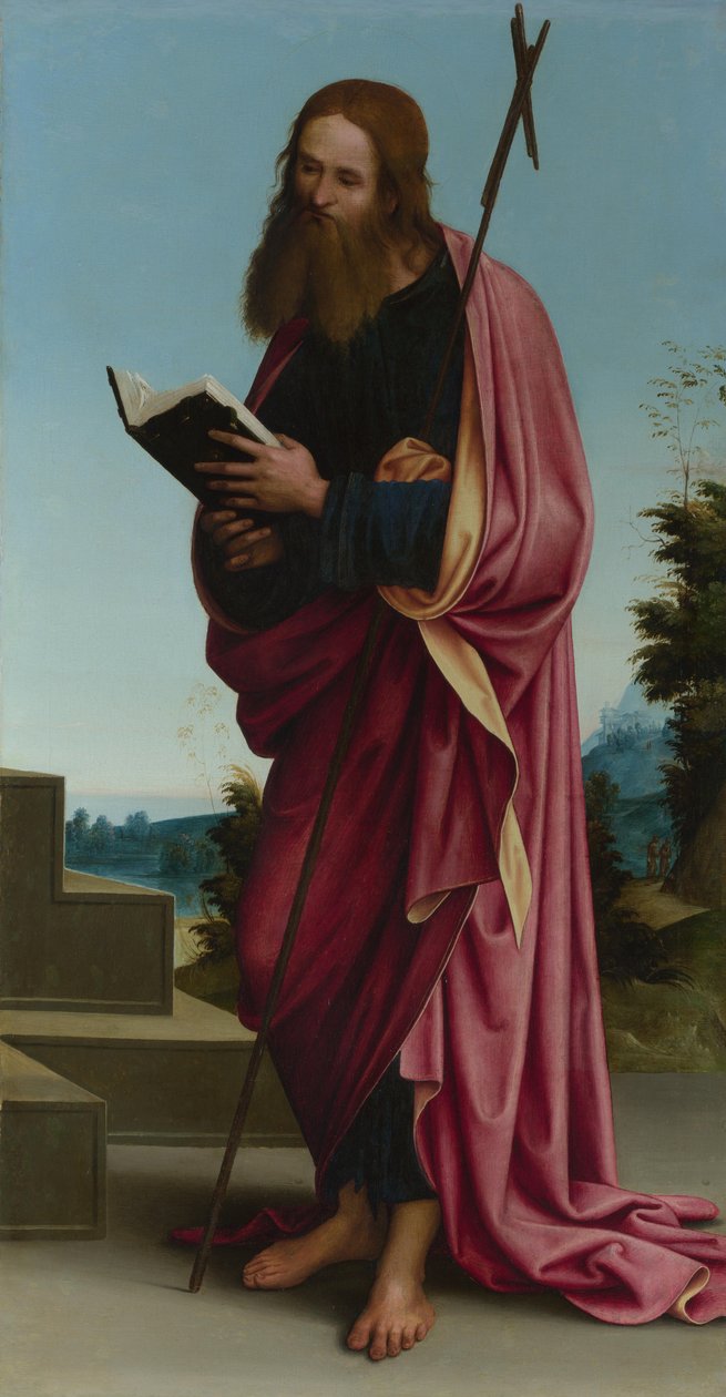 Retábulo-mor de São Filipe Apóstolo, Oratório de S. Pietro in Vincoli, 1505 de Lorenzo Costa