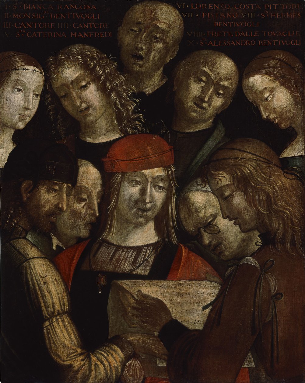 A família Bentivoglio de Lorenzo Costa