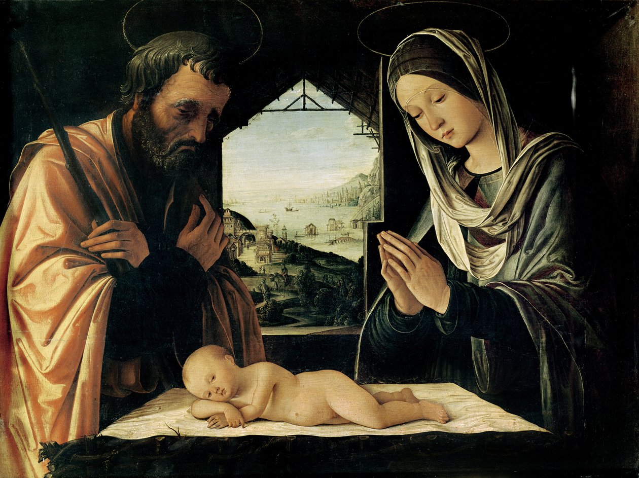 A Natividade, c.1490 de Lorenzo Costa
