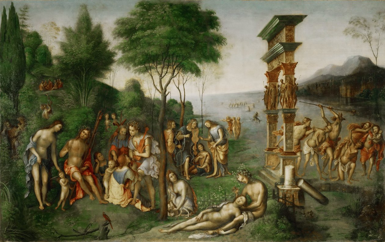 O Reinado de Comus, entre 1506 e 1511. de Lorenzo Costa