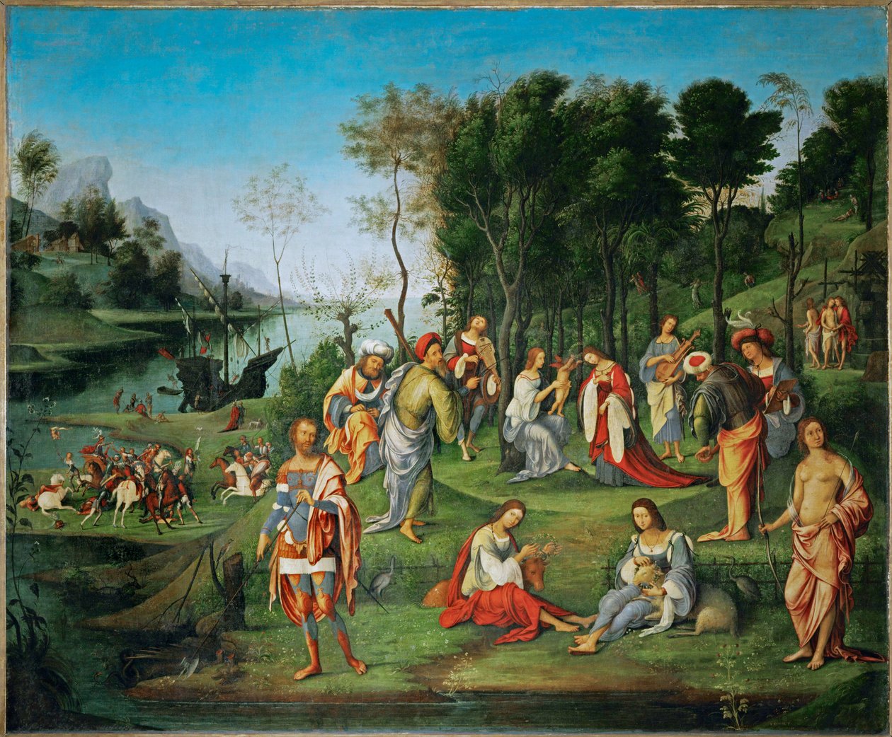 O reino das Musas, pintado para o Studiolo de Isabella d