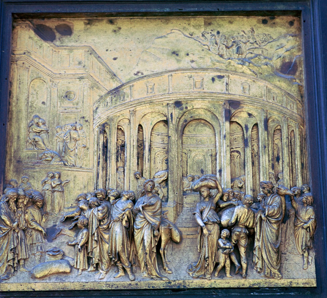Pormenor das Portas do Paraíso, século XV de Lorenzo Ghiberti