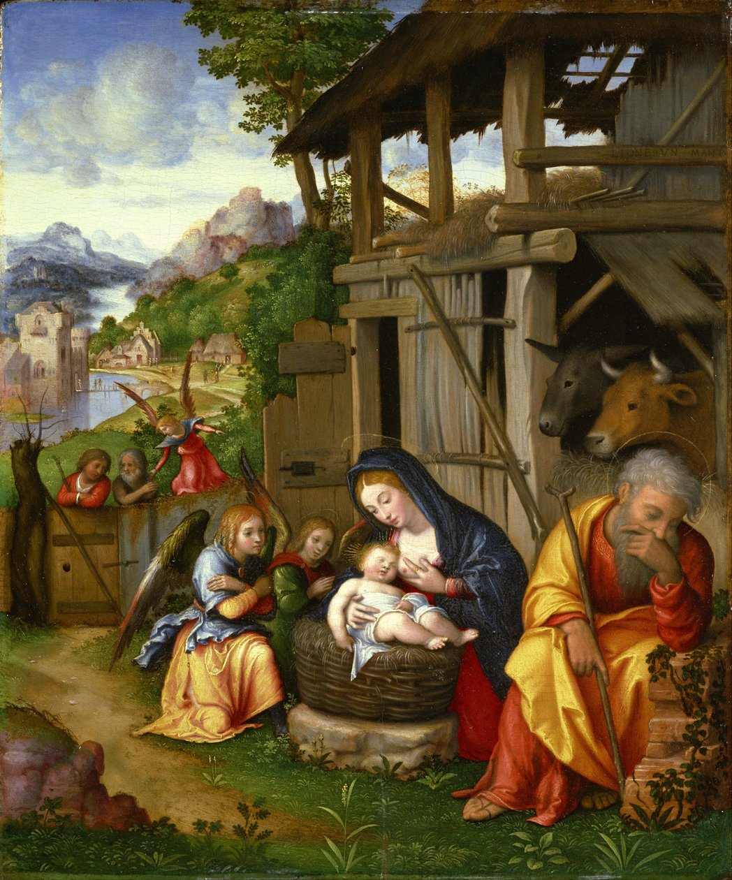 ""Nativite"" Peinture de Lorenzo Leonbruno (1480-1537) vers 1515 Museu Nacional de Arte Ocidental, Tóquio de Lorenzo Leonbruno